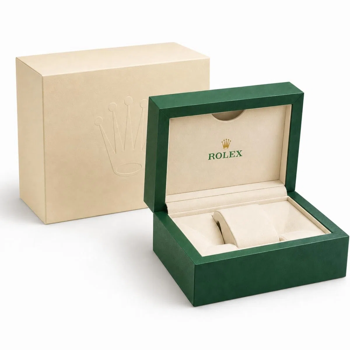 Scatola Orologio in Pelle Custodia da Viaggio Singola con Supporto Imbottito con Interno Imbottito per Rolex Explorer & Explorer II
