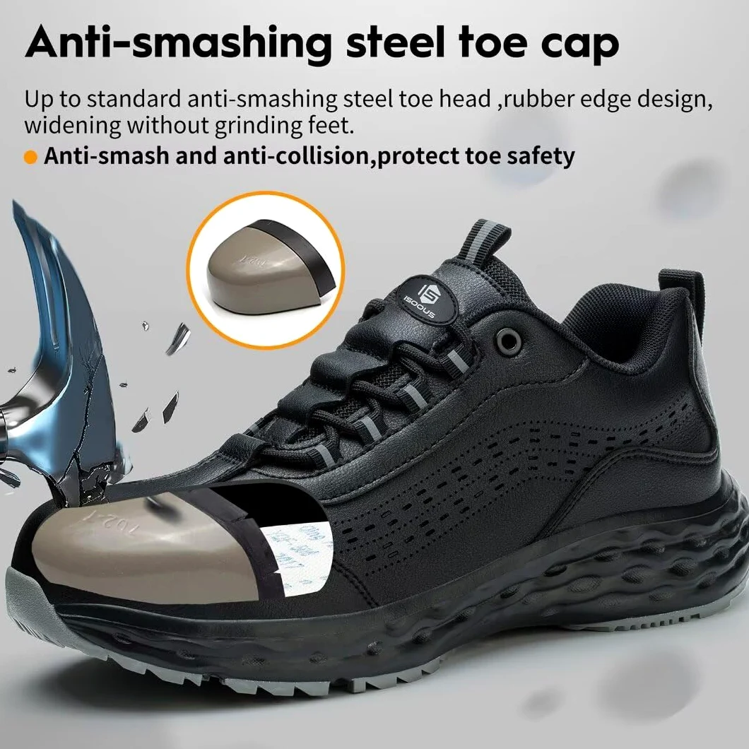 Scarpe Antinfortunistiche Uomo Donna Antiscivolo Scarpe da Lavoro Comode Leggere Scarpe Sicurezza Traspiranti