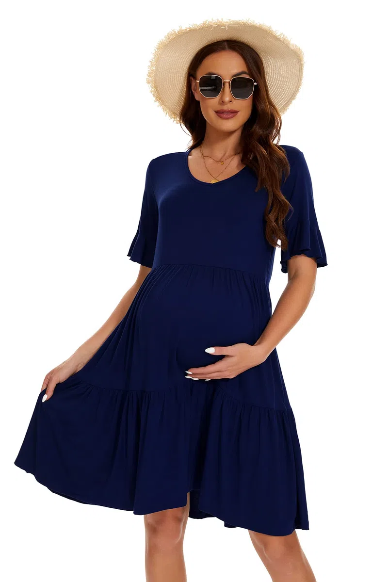 Smallshow Vestiti Premaman Estivi Abito Vestito Elegante Premaman Donna