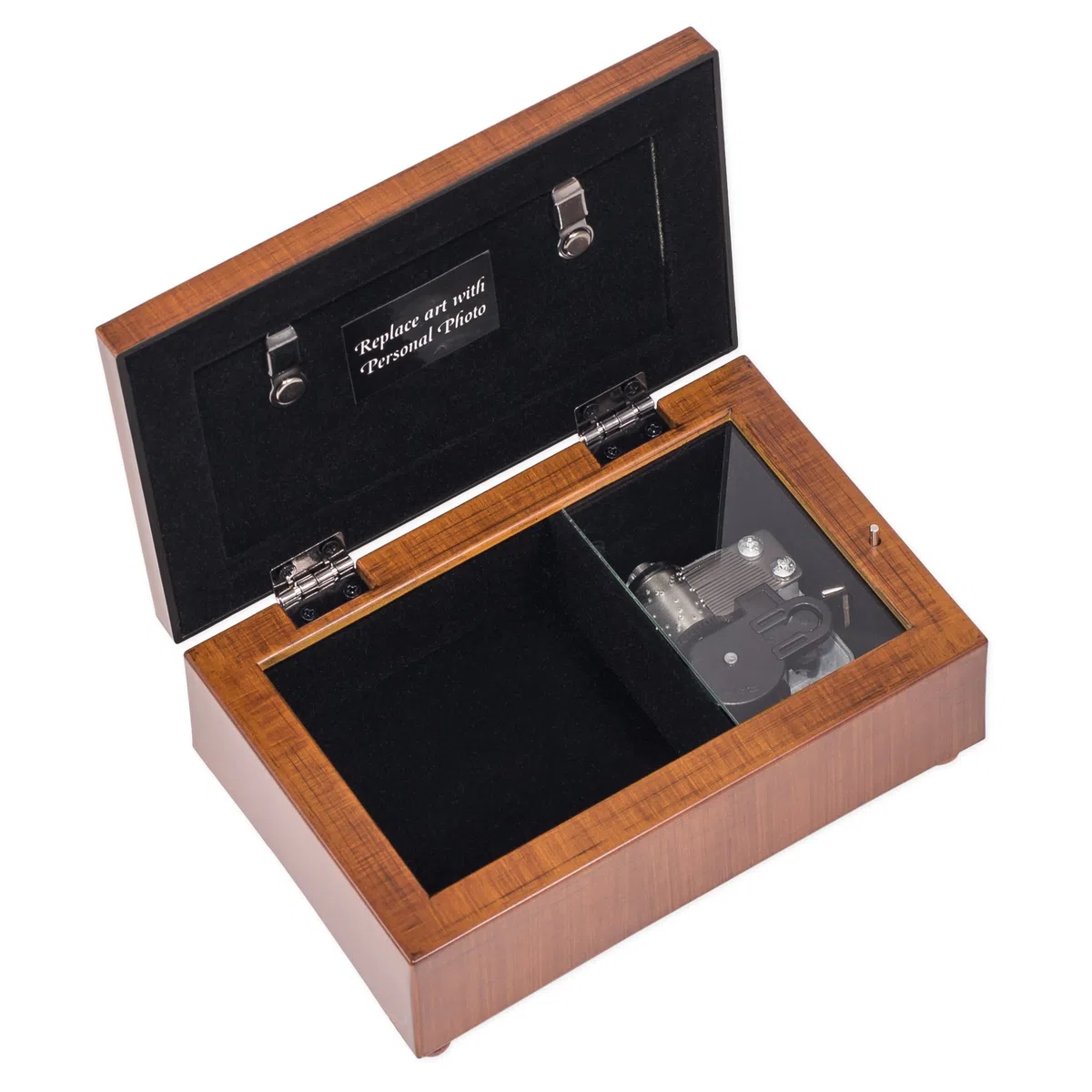 Dear Nana Petite Woodgrain Music Box Plays Wind Beneath Wings