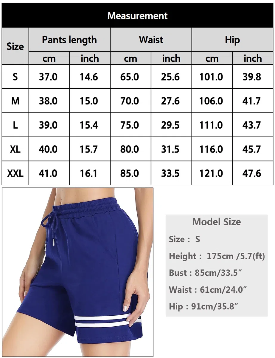 Gyabnw Pantaloncini Sportivi Donna Pantaloni Estivi Corti da Casa Shorts Bermuda Pantaloncini da Corsa Donna Palestra da Spiaggia con 2 Tasche per Gym Running Yoga Mare
