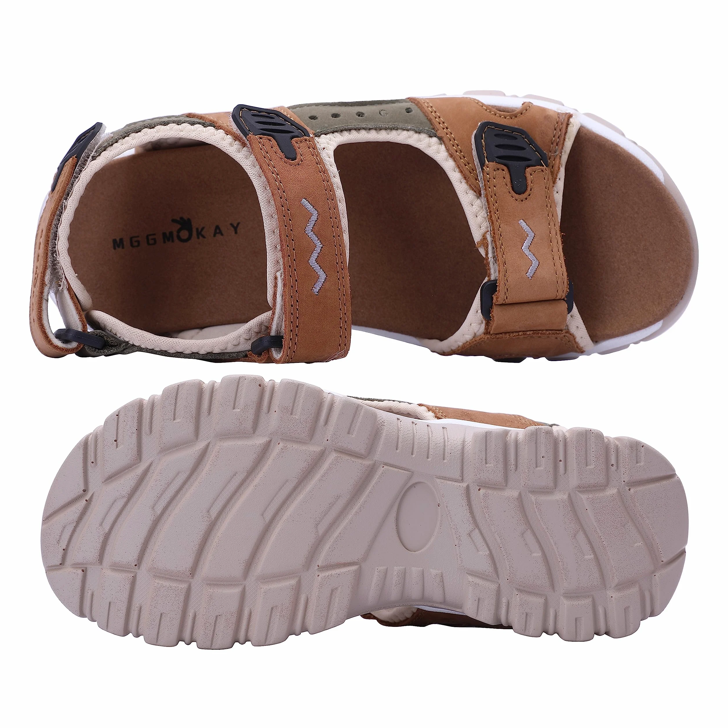 MGGMOKAY Sandali Sportivi da Donna Sandali da Trekking Donna in Pelle