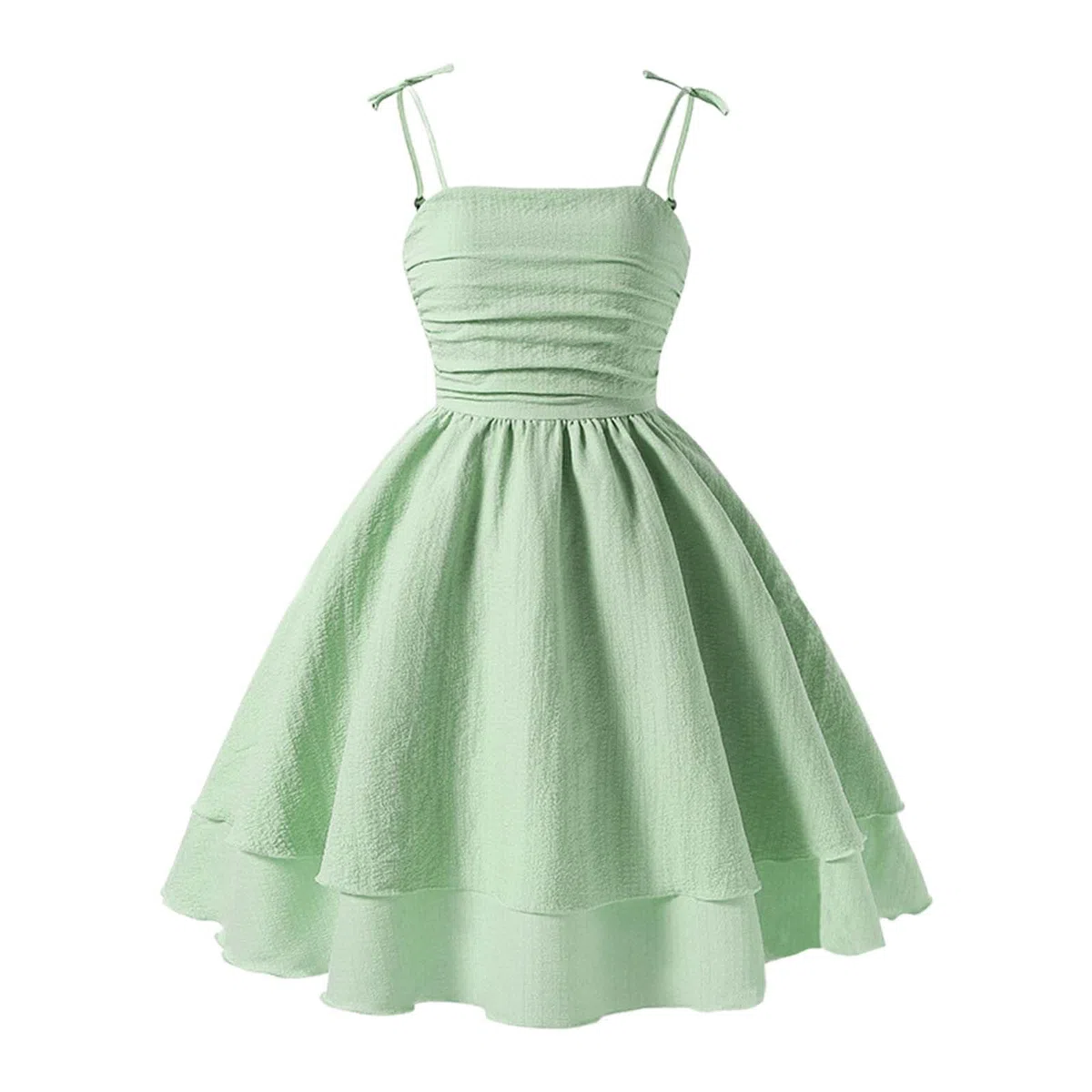 Generico Abiti da Bambina Ragazza Senza Manica Spalline Elegante Vestito Estivo A-Line Abito da Principessa Tinta Unita Vestiti Casual per Bambine Ragazze 7-16 Anni