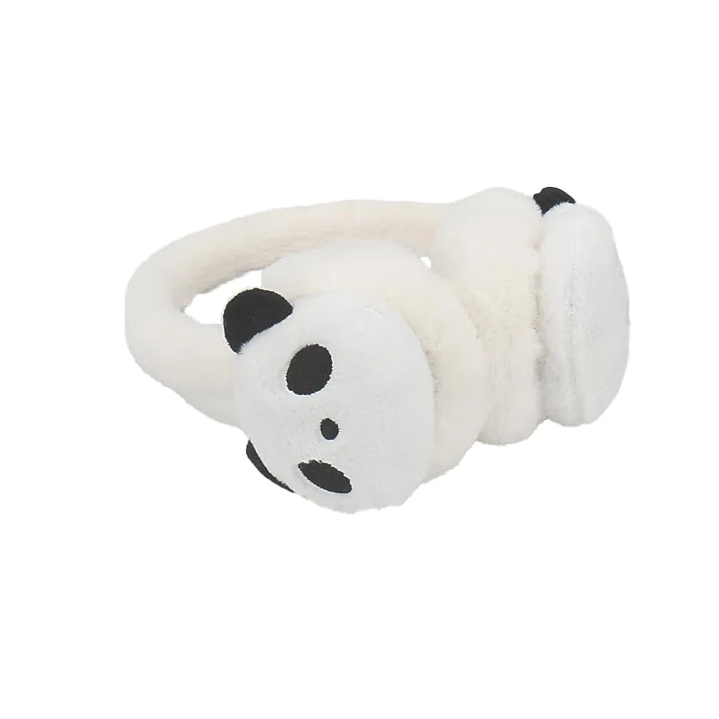 Paraorecchie di Panda Copre Orecchie Regolabile Bambina Ragazzo Paraorecchie Inverno Sci Moto Viaggio Scaldamani Peluche Caldo Copertura Orecchie Contro il Freddo Orecchio Protect Morbido