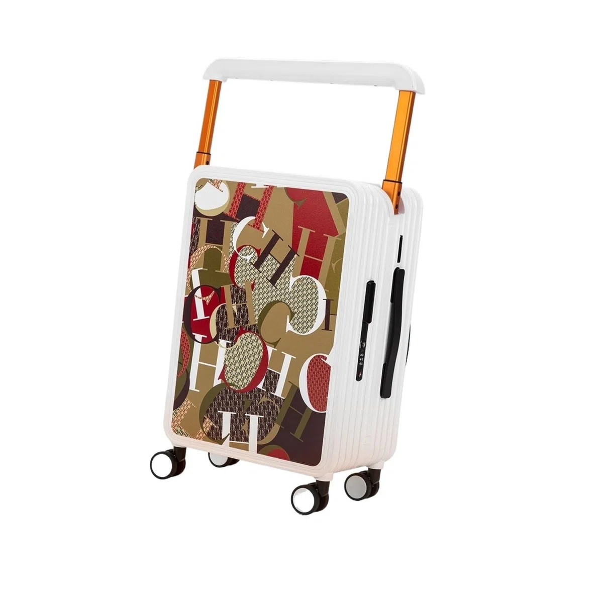 Sensore di velocità della ruota Classic Fashion Unisex New Roller Bagagli Lettera Grande Capacità Business Travel Bagagli ABS Sensore di velocità della ruota anteriore, Stile 3., One Size