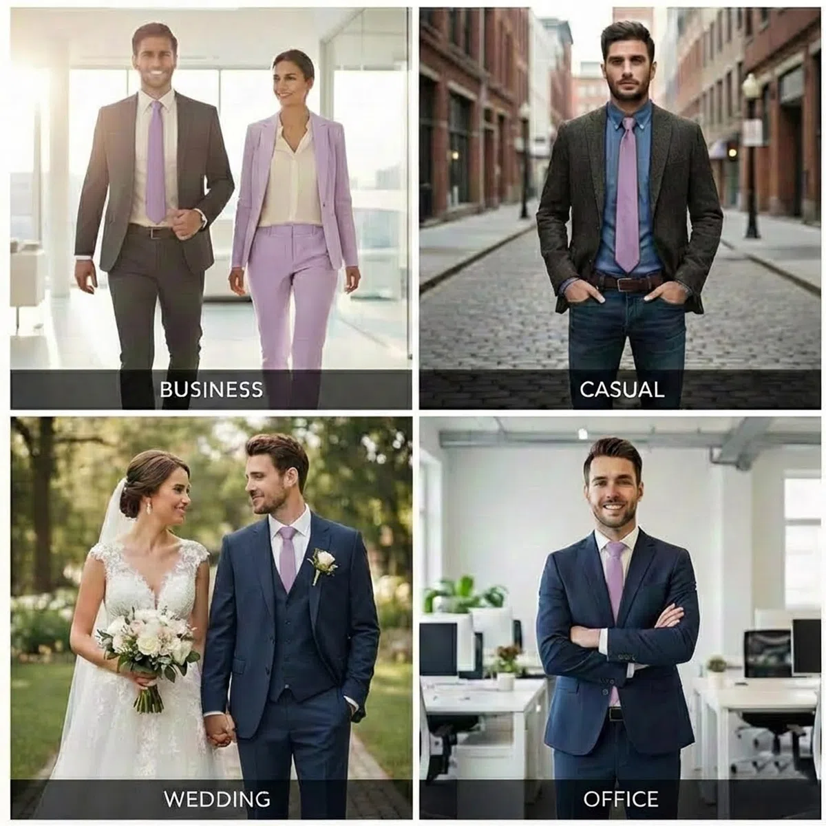 TigerTie - Cravatta - Basic - Uomo