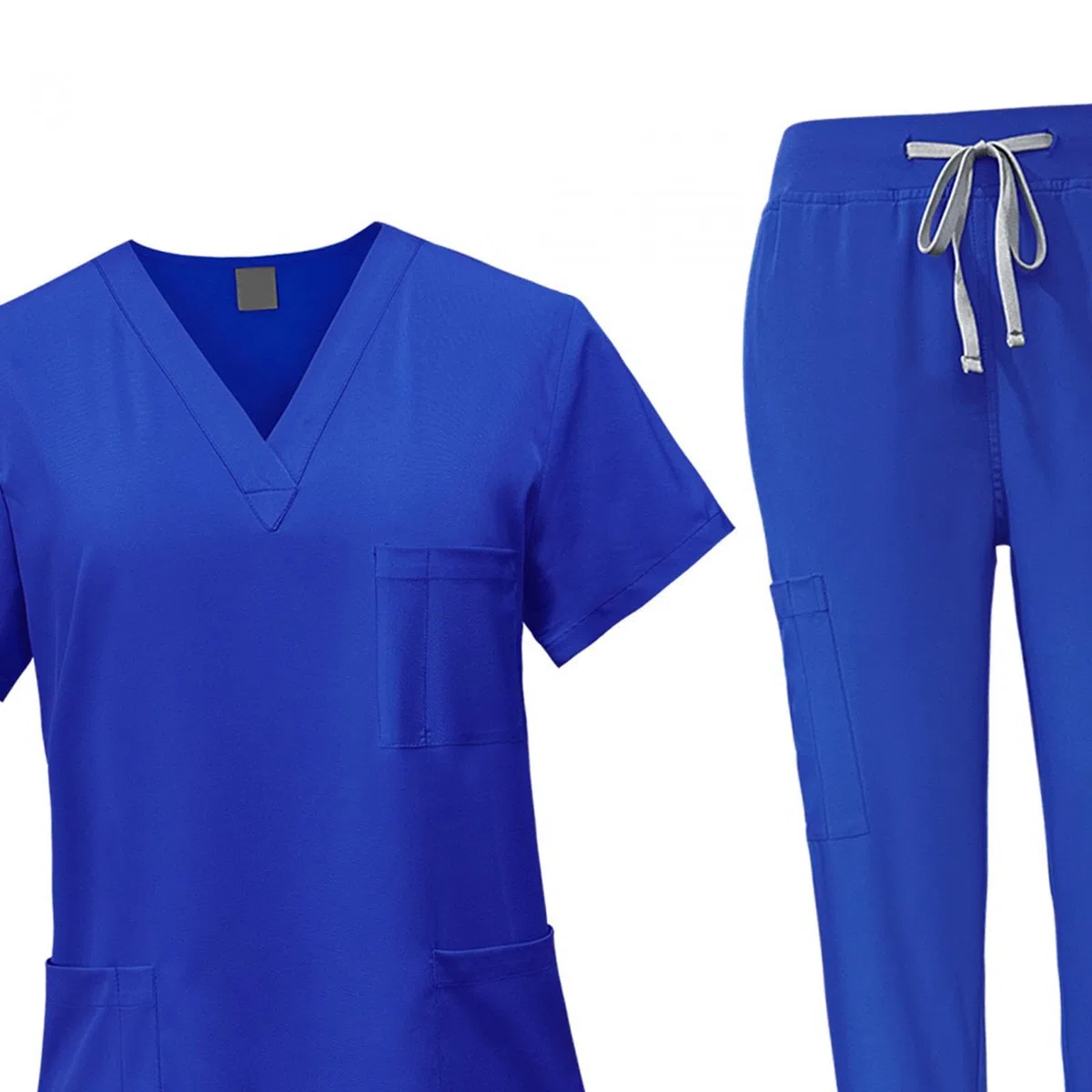 TISHITA Set di 2 Divise Mediche Da Donna Geuniform: Casacca a Maniche Corte, Pantaloni Da Jogging con Elastico in Vita, Pratiche Tasche, Leggere, Ideali per O