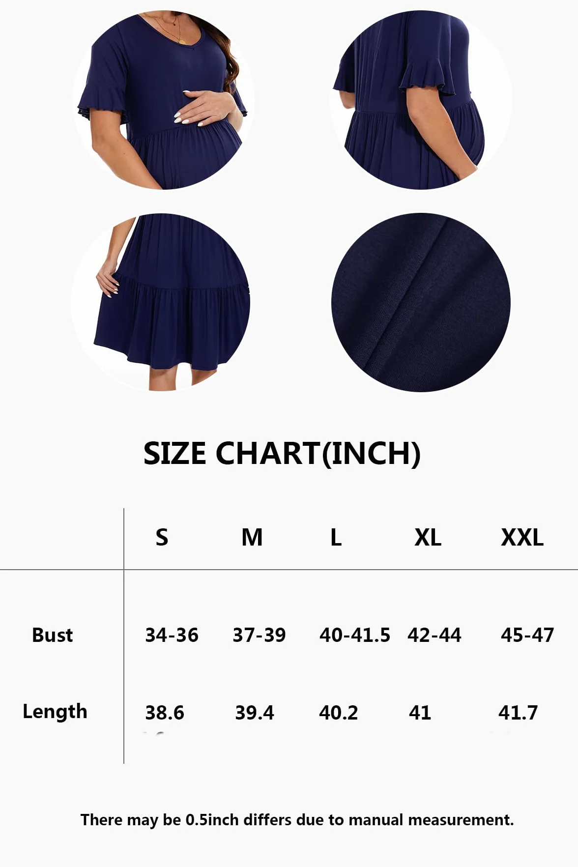 Smallshow Vestiti Premaman Estivi Abito Vestito Elegante Premaman Donna
