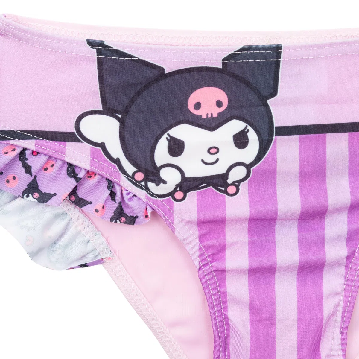 Hello Kitty Friends Bikini Bambina 2 Pezzi Costume Mare Piscina 82% Poliestere 18% Elastan Stampa Ufficiale Taglie 3-8 Anni Rosa e Giallo