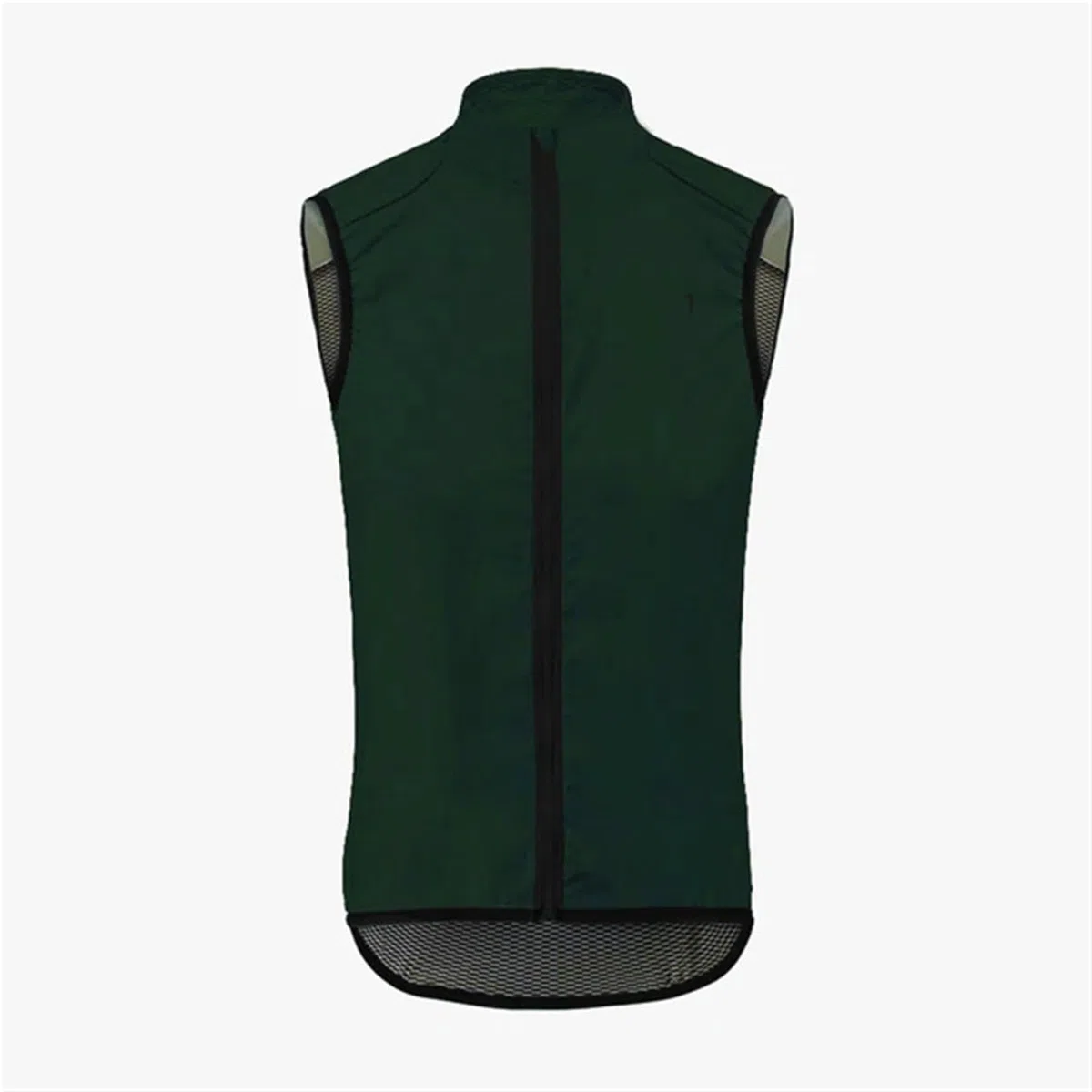 Smanicato Ciclismo Gilet da Ciclismo Estivo Gilet da Ciclismo da Strada Gilet da Equitazione Ultraleggero Antivento for Uomo e Donna(Dark Green,EU-L)