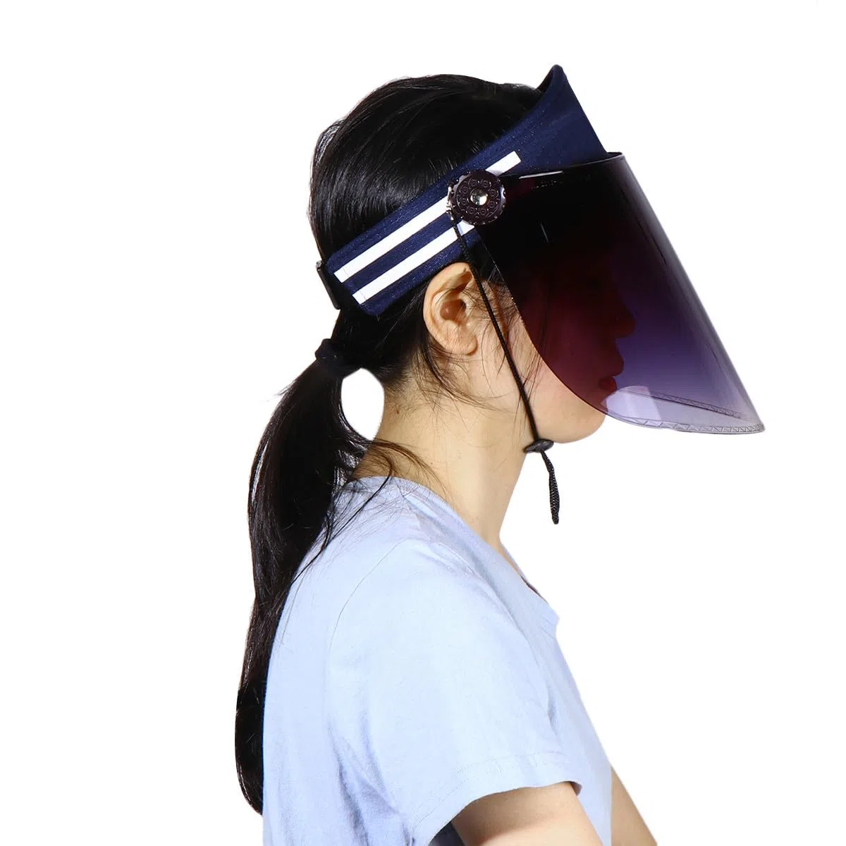 PACKOVE Visiera Parasole Regolabile Cappello di Sicurezza Integrale con Protezione UV Elevata Cappello Parasole per Sport Cappelli con Visiera Parasole