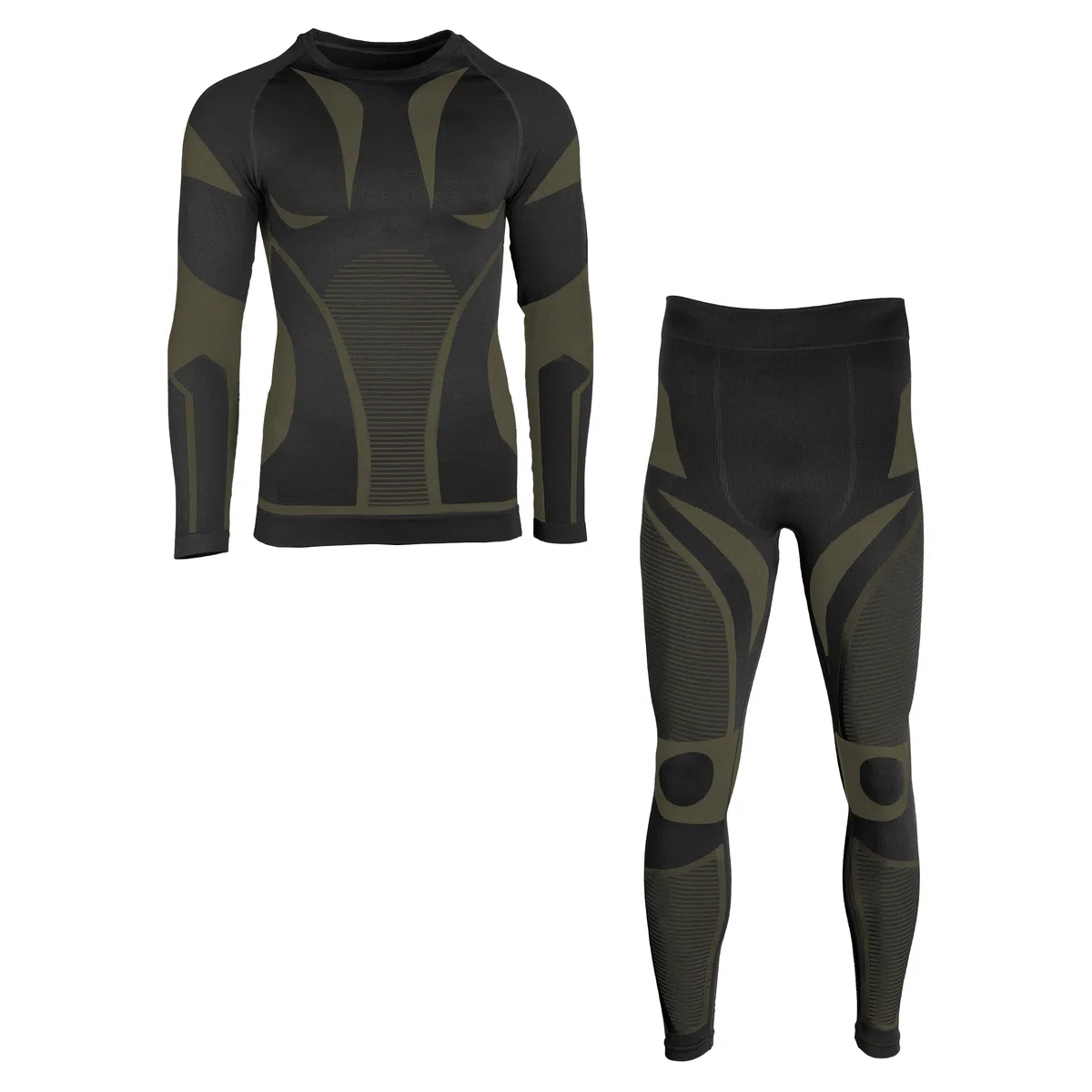 Mil-Tec Biancheria Intima Funzionale da Uomo • Set Biancheria Intima Termica Traspirante e Calda • Biancheria Intima Sportiva Elastica o Biancheria Intima da Sci