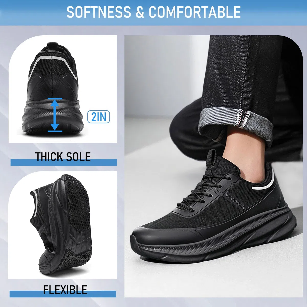 Scarpe da Cuoco Scarpe da Lavoro da Donna Antiscivolo Scarpe da Cuoco Impermeabili Scarpe Professionali da Uomo comode Sportive e Ammortizzate