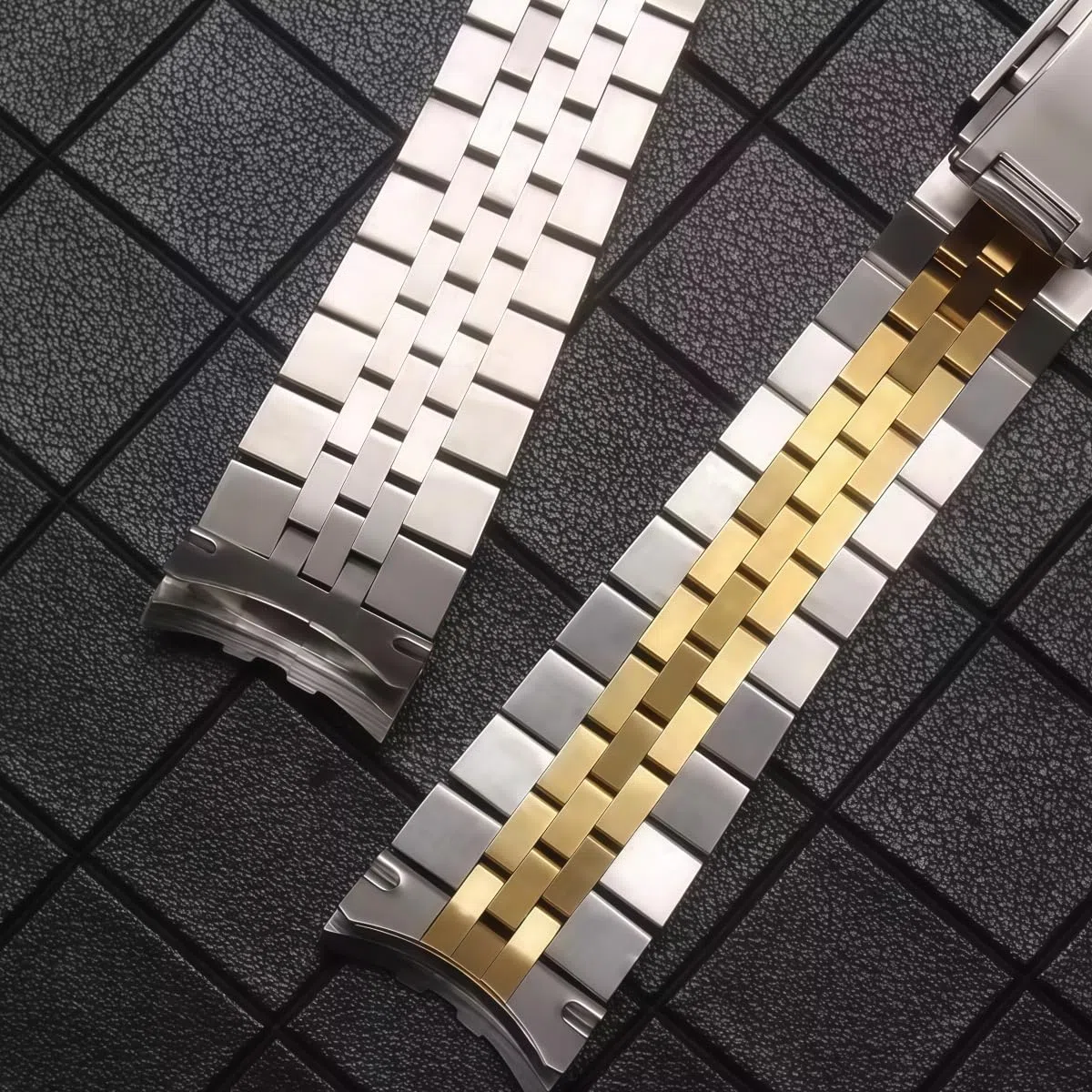 Cinturino Orologio Acciaio Inossidabile Jubilee Metallo Ricambio 21mm Attacco Curvo Maglie Banda per Rolex GMT-Master