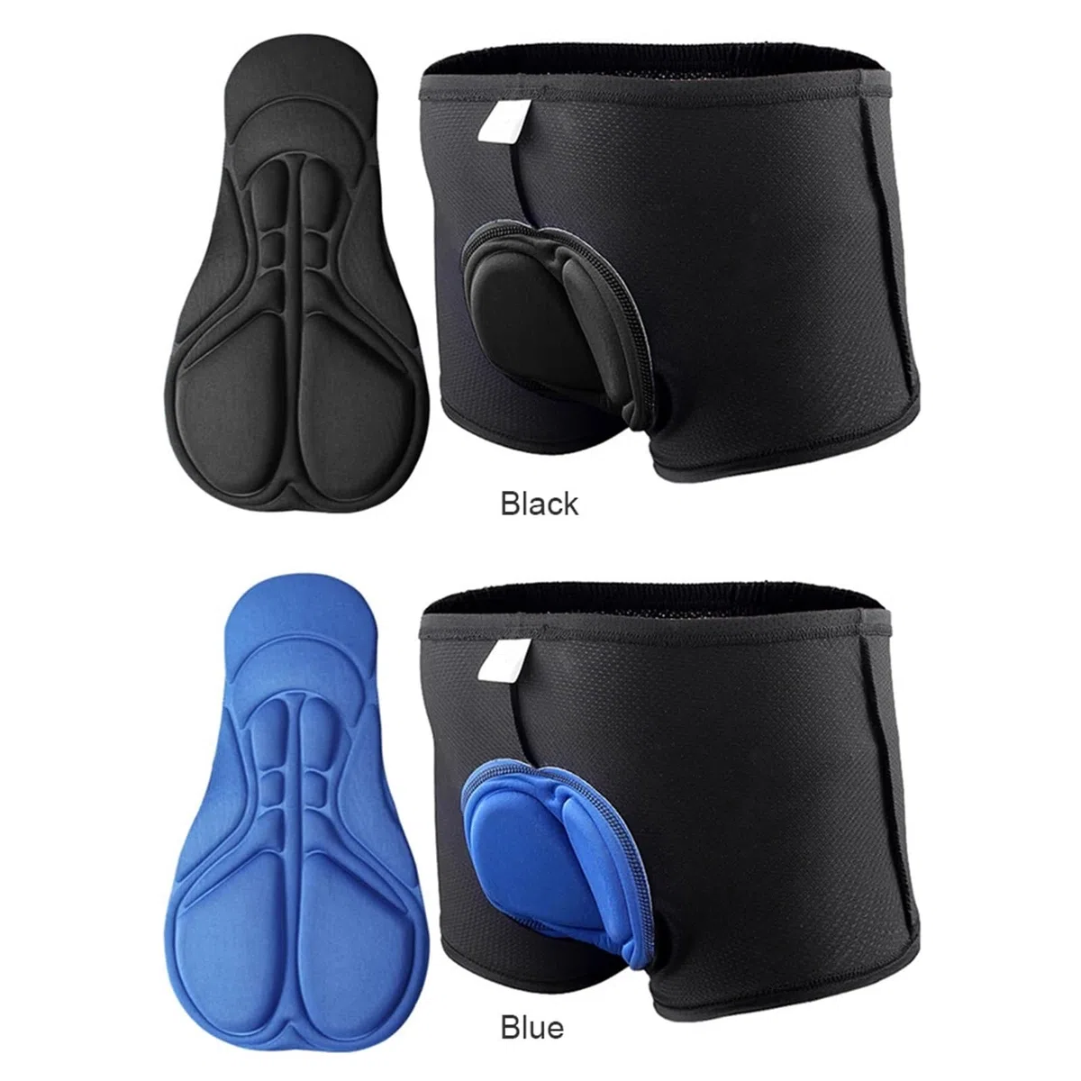 Pantaloncini Da Ciclismo 2 pezzi pantaloncini da ciclismo traspiranti con imbottitura in gel ispessita da uomo e da donna, mutande da bici, pantaloncini da ciclismo da uomo con imbottitura in gel(Blue