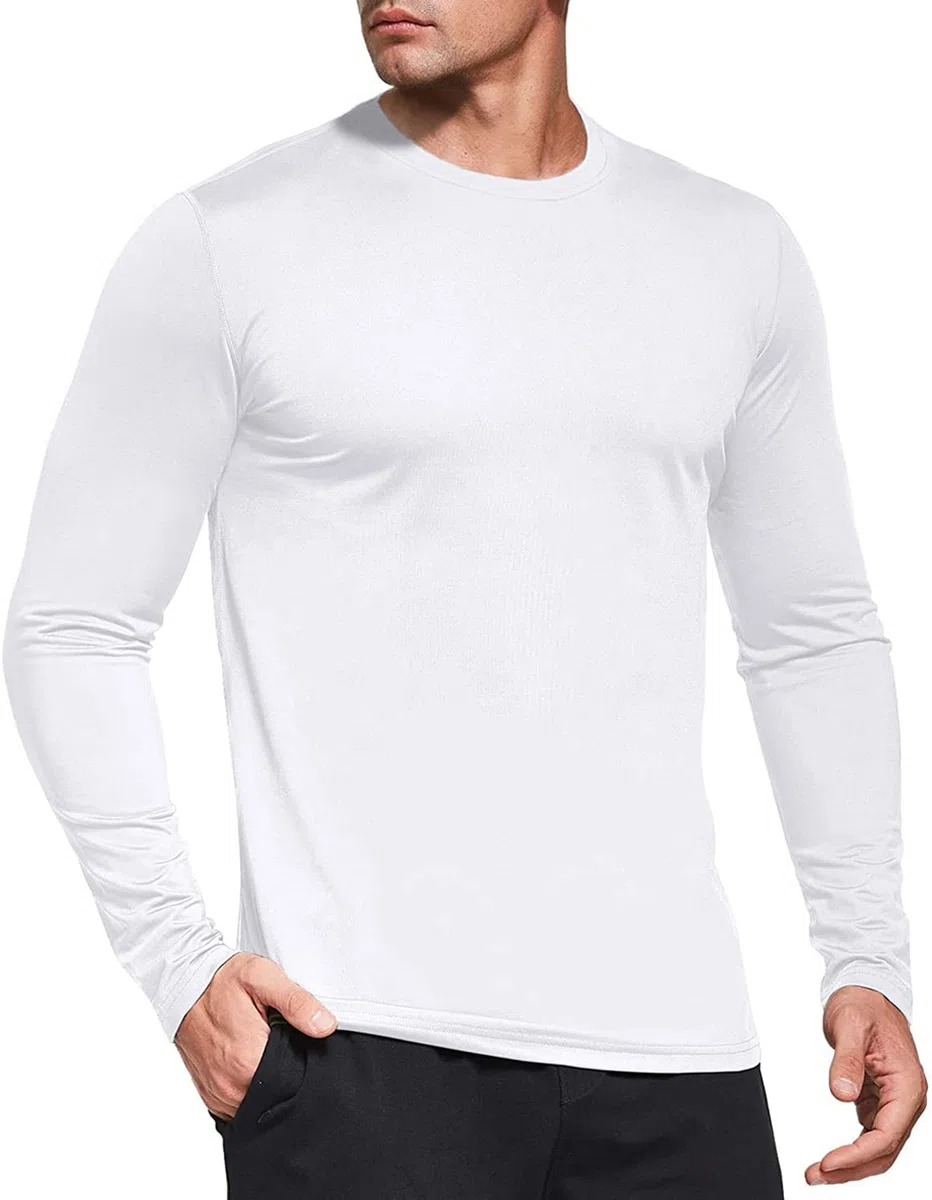 Boyzn Men's 1, 3 or 5 Pack Performance Long Sleeve T-Shirts, Quick Dry UPF 50+ Sun Protection Shirts, Moisture Wicking Sports Long Sleeve Running Tops, Athletic Gym Workout Shirts for Fishing Running