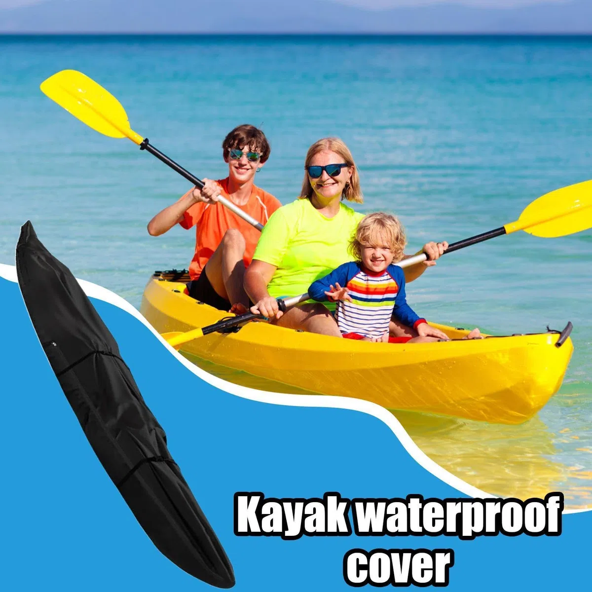 Genérico per paddle board, protezione UV, tessuto Oxford impermeabile, per kayak e barca da pesca, 3,96 m, per interni ed esterni, casa, camper, coperta, spiaggia, inverno
