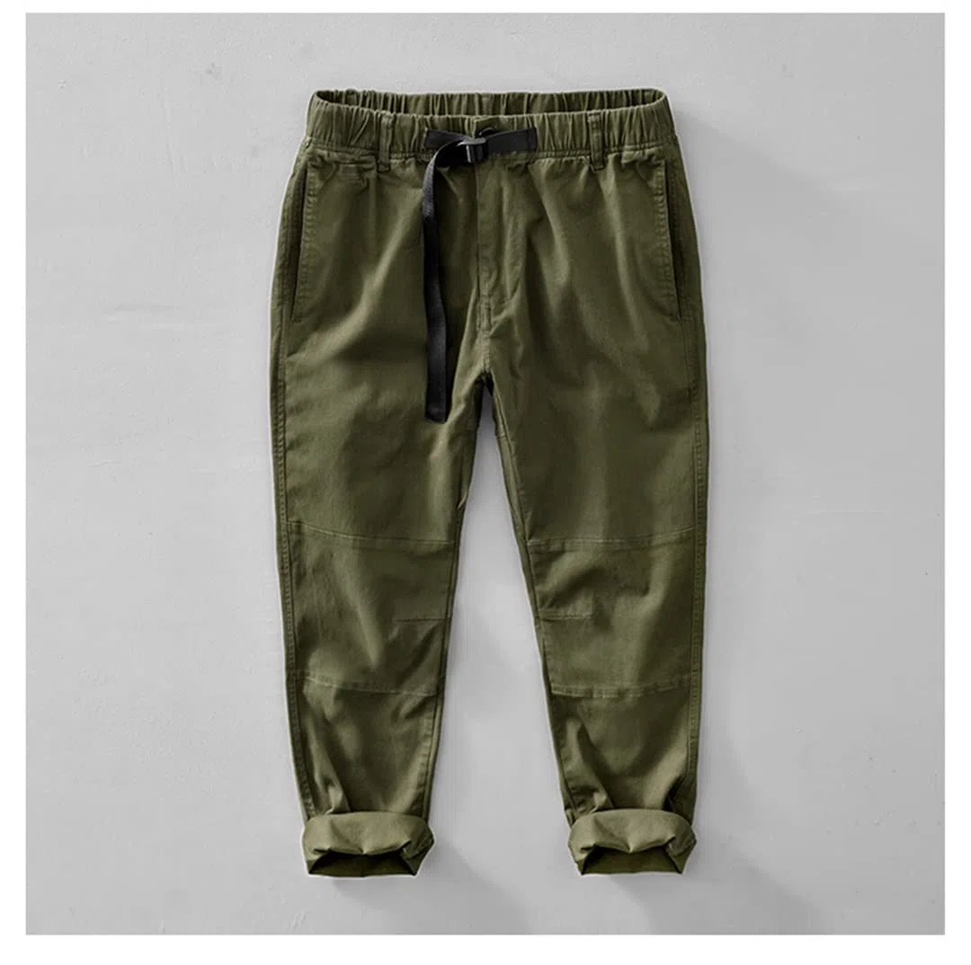 Disimlarl Primavera ed estate uomo cravatta pantaloni abbigliamento da lavoro cotone all-match casual multi-tasca pantaloni