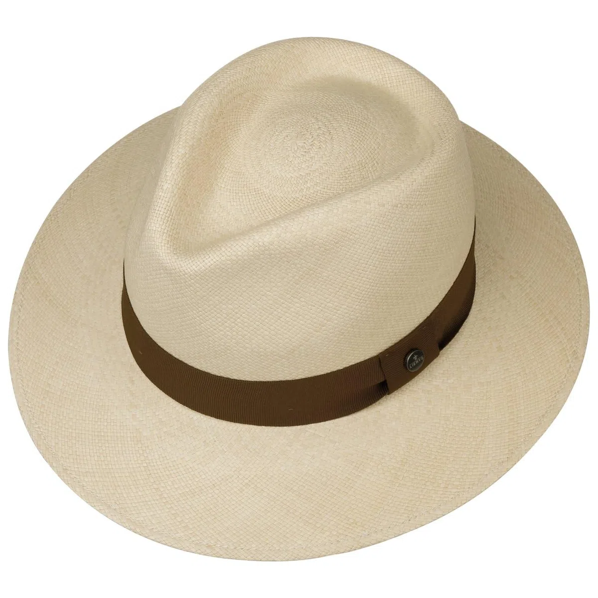 LIERYS Cappello Panama Sophisticated Uomo Donna Realizzato a Mano in Ecuador Estivo Nastro Decorativo in Gros-Grain