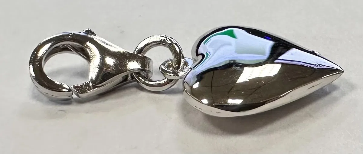 Quiges Donna Ciondolo Charm in Argento Cuori per Braccialetti di Charm e Bead