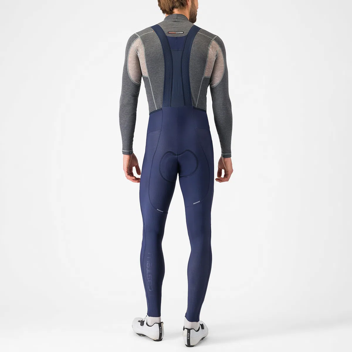 CASTELLI Bavaglino da uomo Espresso per ciclismo su strada, traspirante, con imbottitura per sedile Pro Level, camoscio per gravel bike e corsa