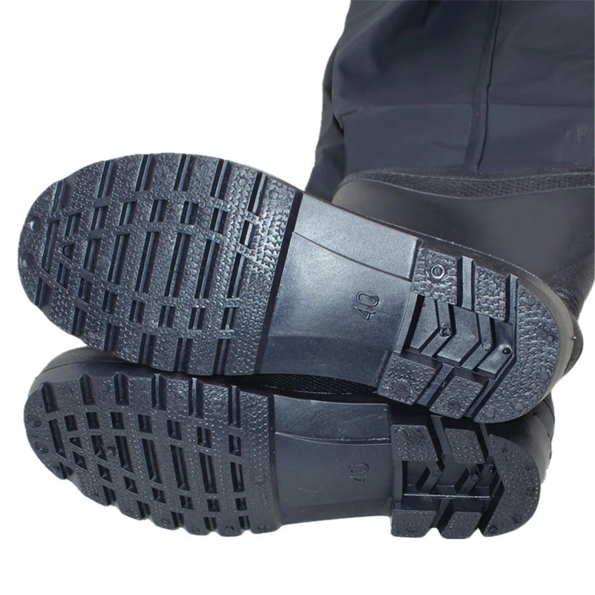 Stivali Pesca per Esterni, Trampolieri + Scarpe per Stivali PVC Morbido E Antiscivolo, Pantaloni Caccia E Pesca per Uomo E Donna con Vita Regolabile, Stivali di Gomma Impermeabili