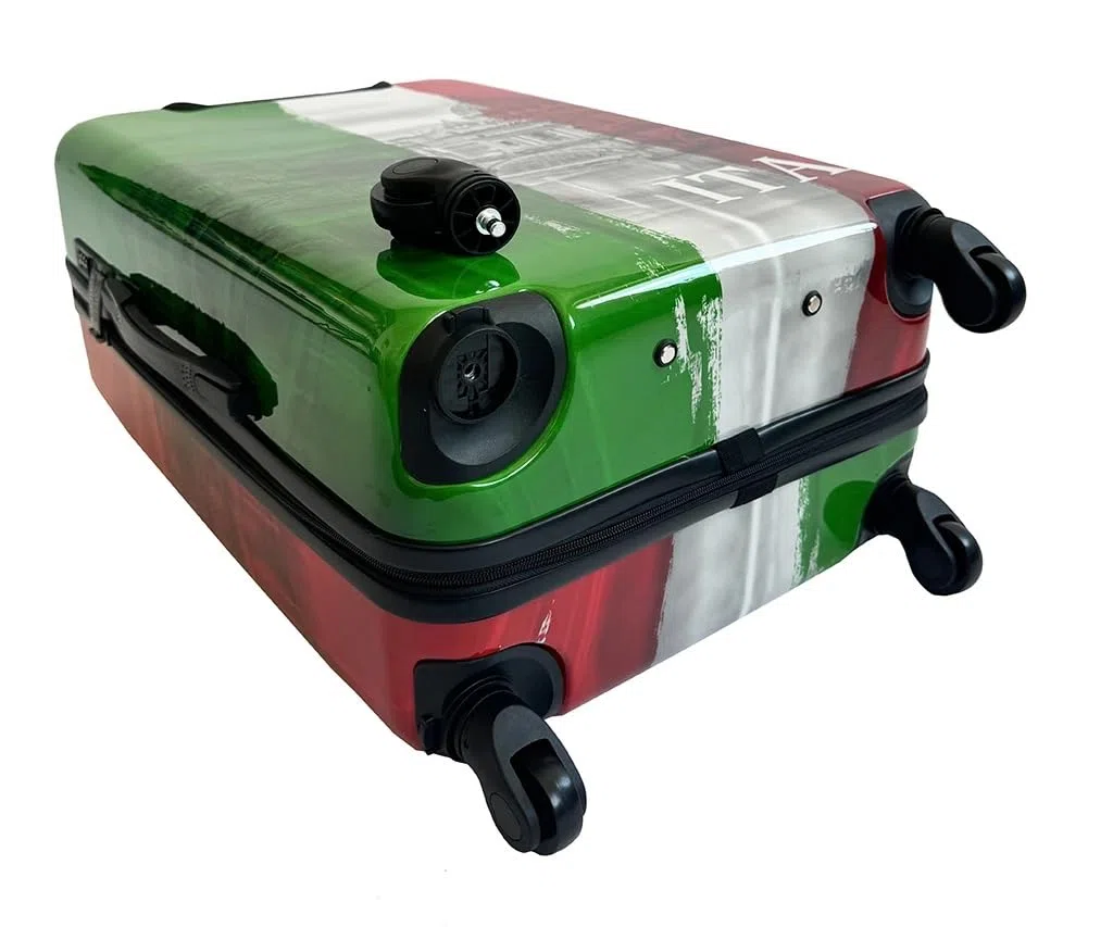 BERTOO Italia Valigia rigida XXL Large 99L, bagaglio da stiva leggero in ABS+PC con 4 ruote girevoli staccabili, lucchetto a combinazione, 75cm