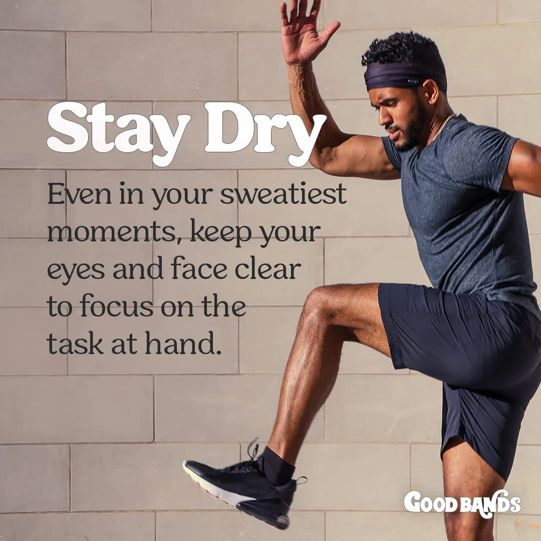 Fascia per uomo e donna – Fascia unisex per la testa That Wicks Moisture ed Eliminates Excess Sweat – Running, Sports, Cycling, Football, Triathlon, Construction, Yoga and More