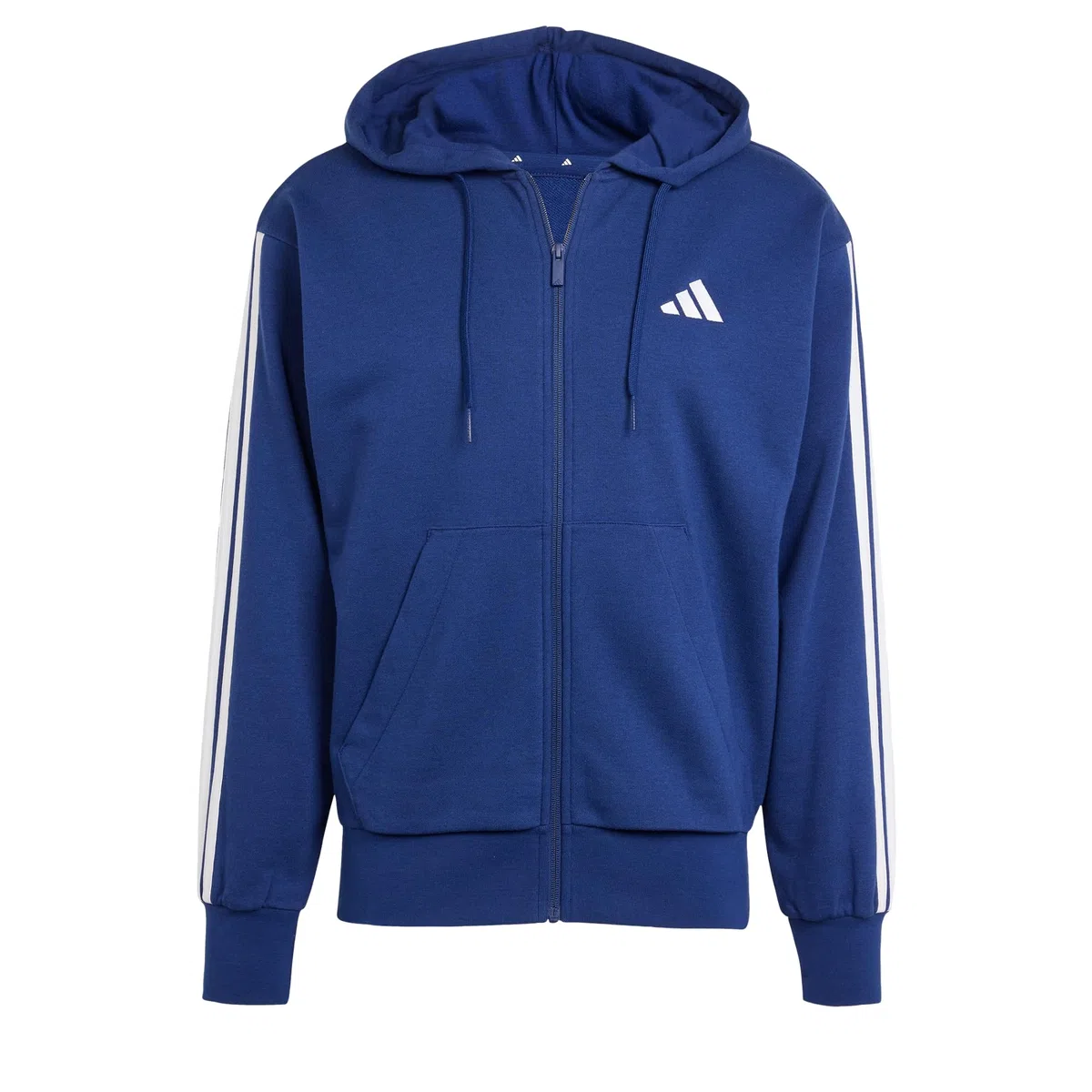 adidas Uomo Essential Three Stripes French Terry Fullzip Hoodie