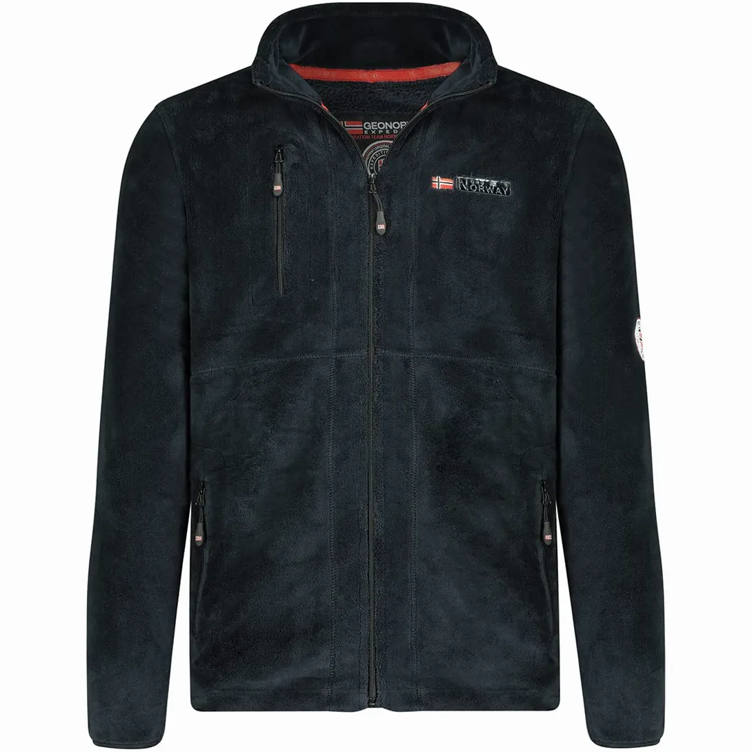 Geographical Norway Upload Men - Giacca Uomo Pile Sottile Zip - Giacca Calda L'Autunno Inverno Primavera - Maglione Pelliccia Maniche Lunghe - Morbido Comfort All'Aperto