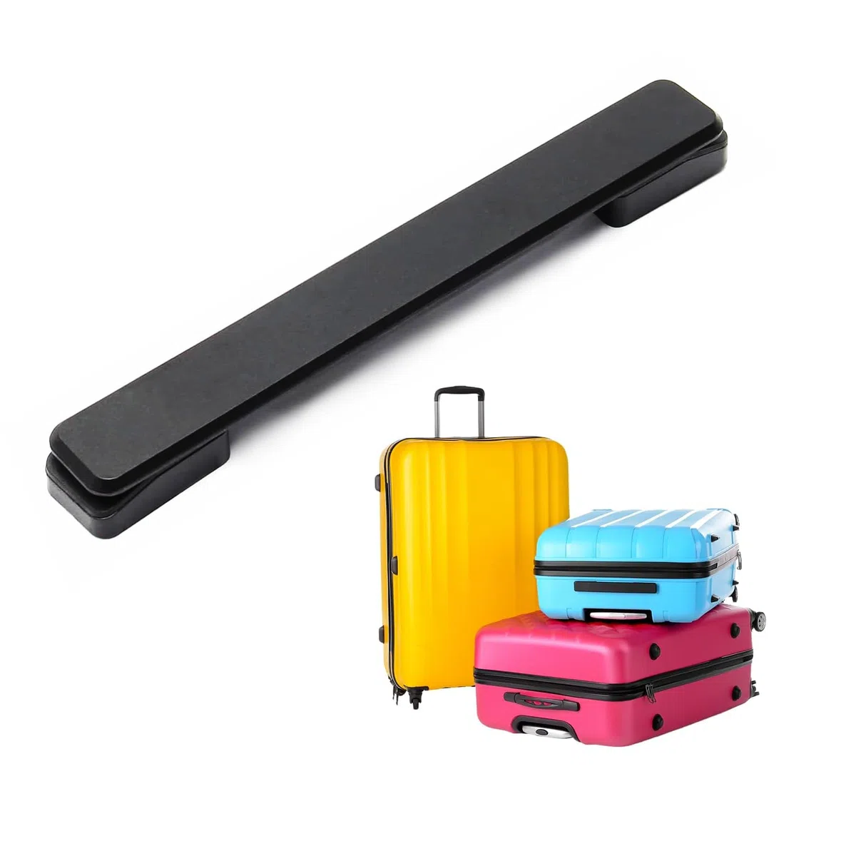 Maniglie per Valigie - Sostituzione Facile e Veloce, Maniglione Ergonomico in Plastica Leggera, 20cm, Valigia Maniglia Cinghia di Ricambio Adatto a Diverse Modelli di Bagagli