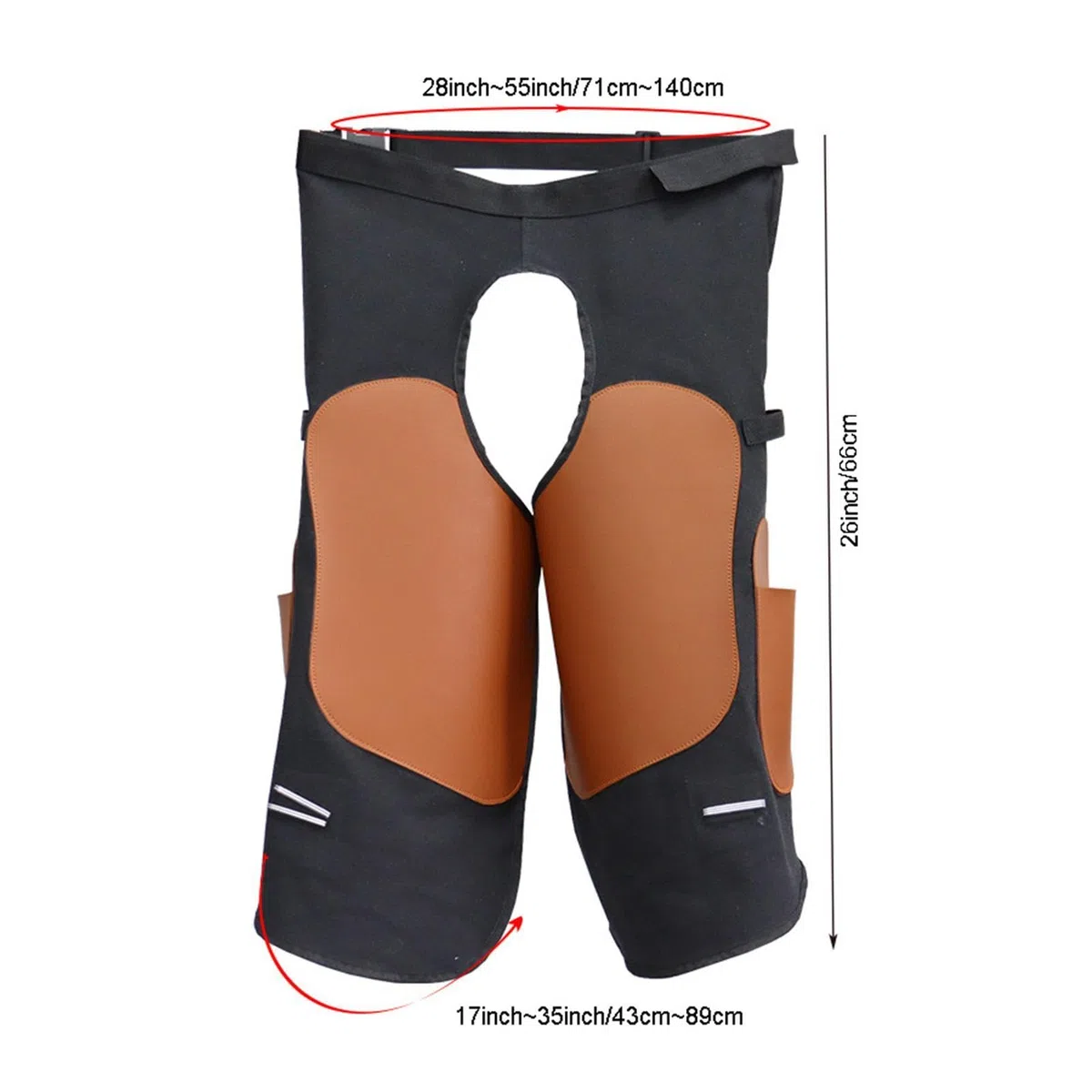 Grembiule Equestre Pantaloni Regolabili Heavy-Duty Con 2 Tasche Per | Grembiule Da Meccanico Per Macchinista, Meccanico, Carpentiere, Vigile Del Fuoco, Costruzione, Negozio E Officina