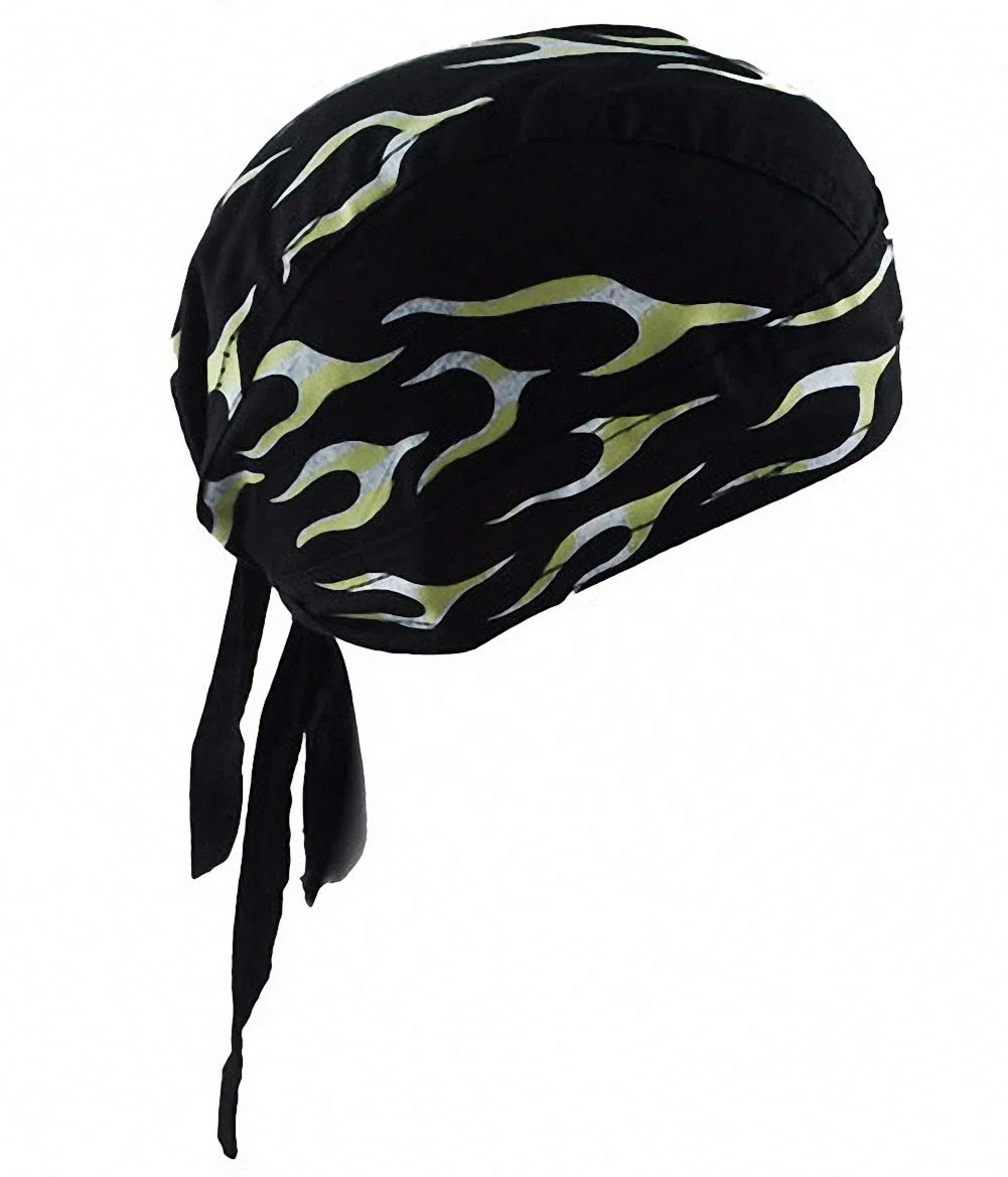 Ulalaza Berretto Bandana Traspirante in Cotone Durag Headwrap cap Pirata cap Skull Caps Uomo Donna