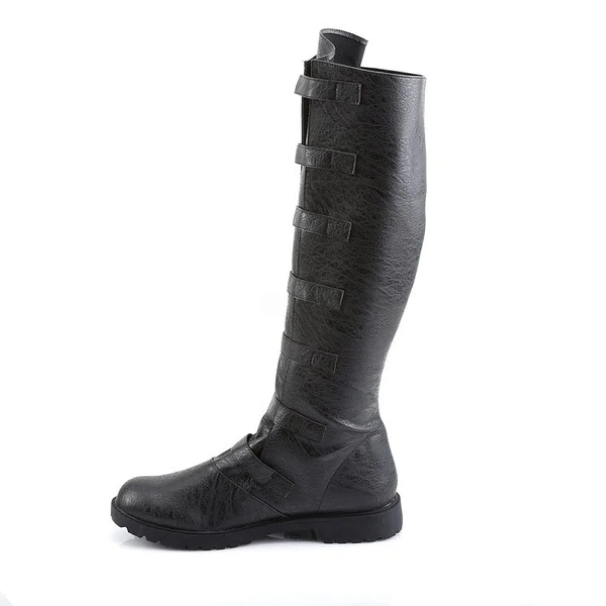 Stivali Equitazione Con Punta Tonda (38-48), Stivali Steampunk, Fibbia Per Cintura, Antiscivolo/Impermeabile, Fatto A Mano/Tacco Basso (1-3 Cm), Per Primavera/Inverno/Unisex,42,Brown