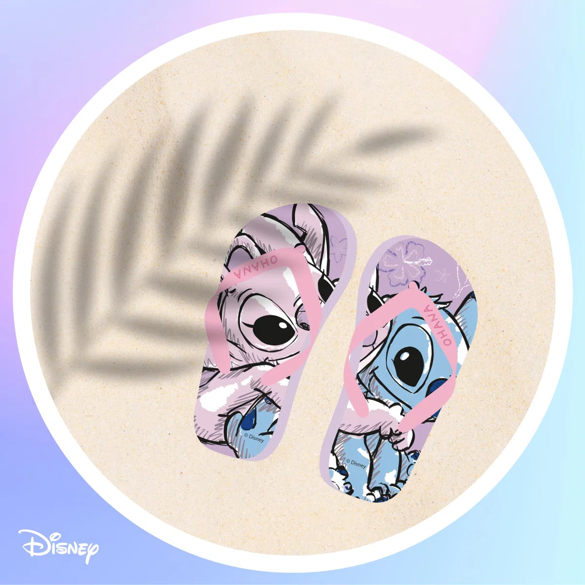 Disney Stitch Infradito da Ragazze, Motivo Stitch e Angel Sandali Estivi, Taglie EU 28 a 35