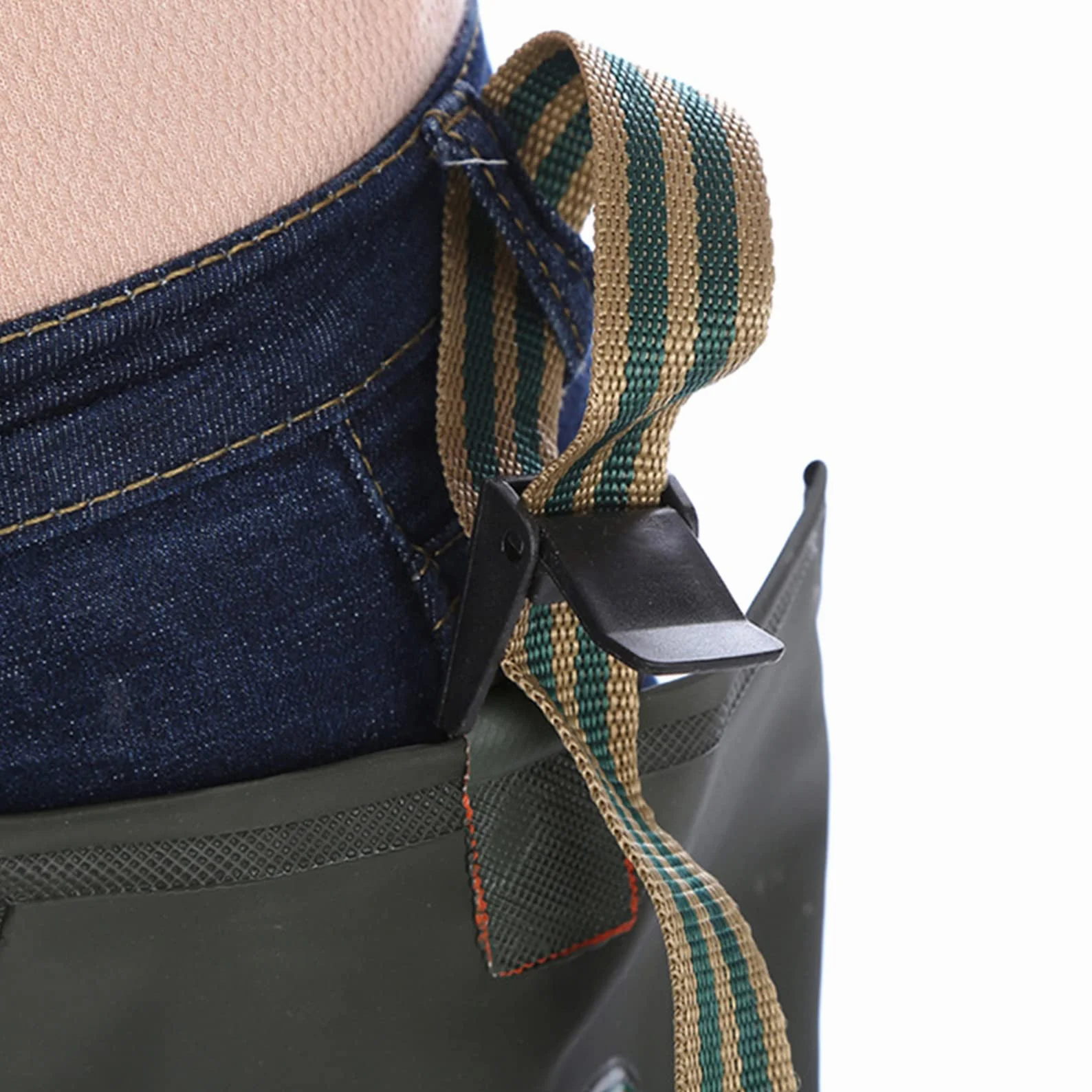 Pantaloni Pesca Impermeabili in Maglia Uomo, Scarpe Acqua Alte al Ginocchio Pantaloni Gamba PVC Trampolieri Regolabili Stivali Gomma Antiscivolo Stivali Pesca All'aperto Trampolieri