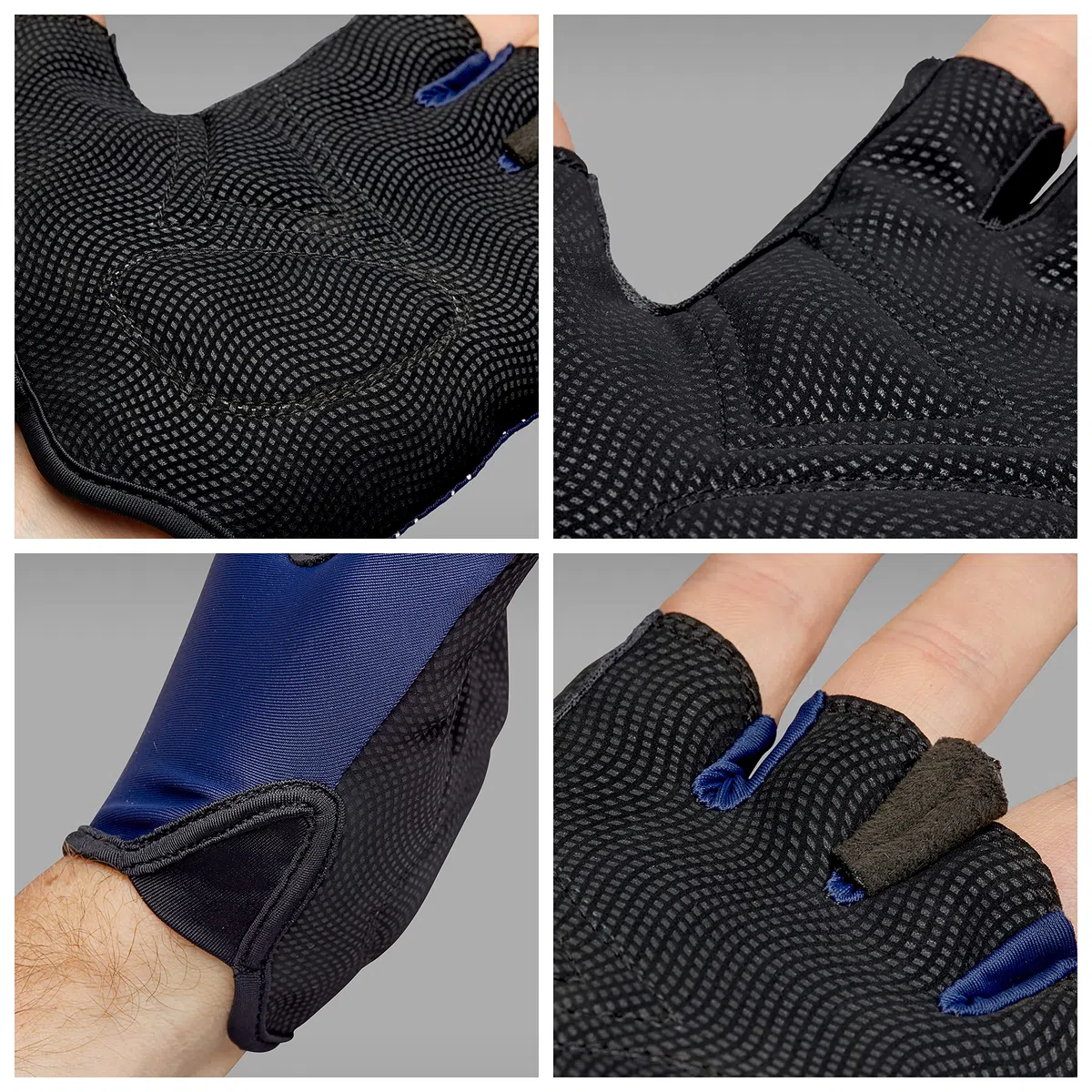GripGrab Guanti Ride da Ciclismo Estivi con Dita Corte Imbottite Linguette Estraibili Senza Dita Bici da Corsa Sportivi