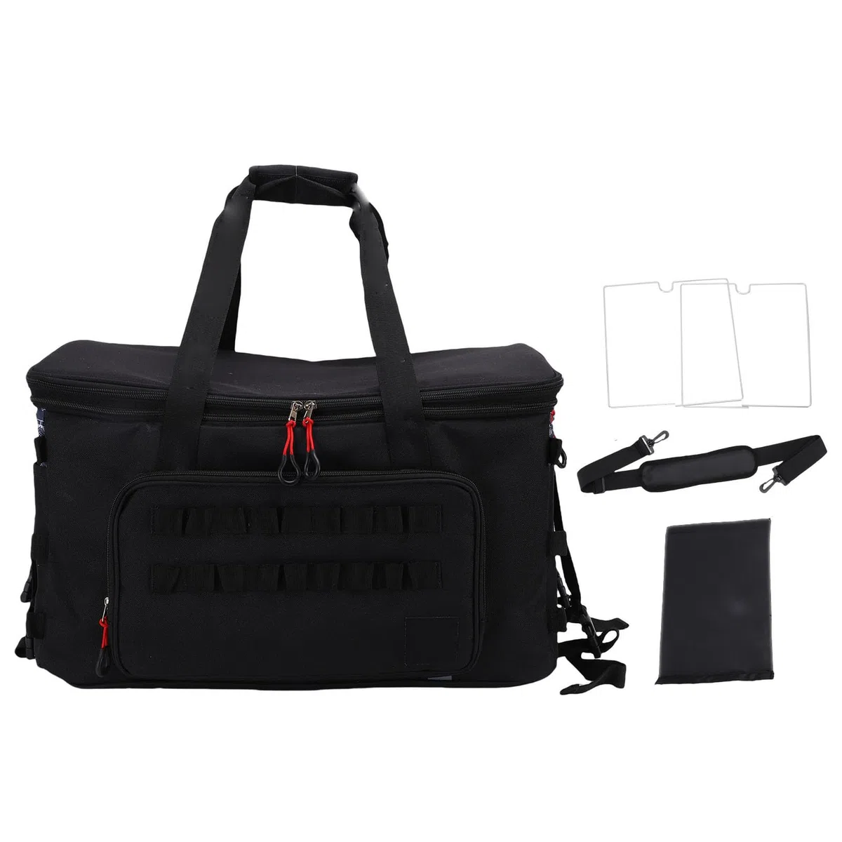 Sxhlseller Borsa Portaoggetti da Campeggio con Divisorio Regolabile |Organizer Impermeabile Resistente da 67 Litri per Baule, Pentole da Esterno, Borsa da Viaggio Portatile Ideale per