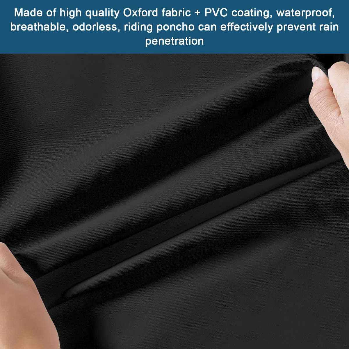 Ciclismo Poncho Impermeabile: Compact Rain Cape con Cappuccio & Strisce Riflettenti per Veicoli Elettrici, Bicicletta in Pioggia