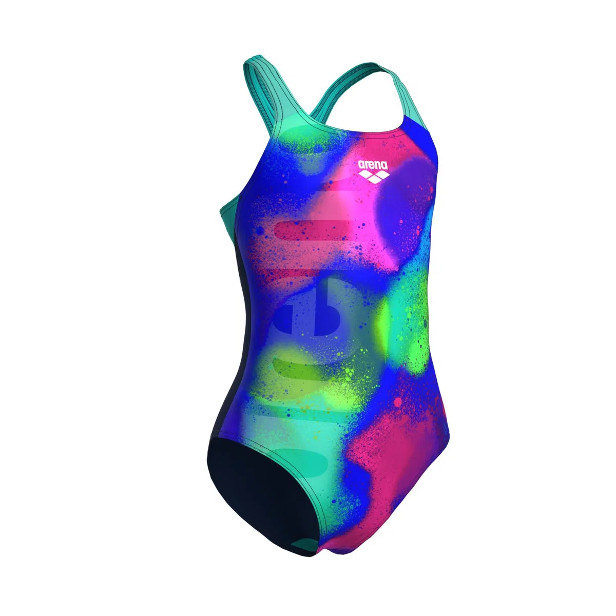 Arena Girl's Arena Spray Paint Swimsuit Swim PRO Back Intero Bambine e Ragazze