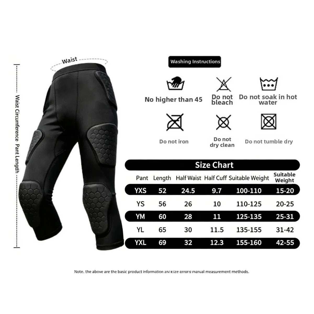 Pantaloni Da Softball Bambini Imbottitura EVA Protezione Impatto Tessuto Traspirante Cuciture Resistenti Elasticità Comfort Adatti per Allenamento Spo