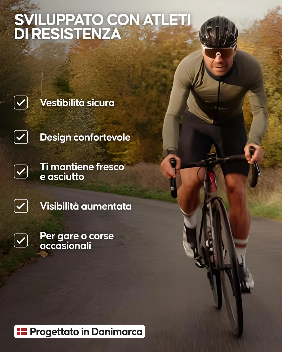 DANISH ENDURANCE Salopette da Ciclismo, Fondello con Imbottitura 3D in Camoscio, Pettorina e Pantaloncini, Quick Dry, Uomo Blu Scuro M