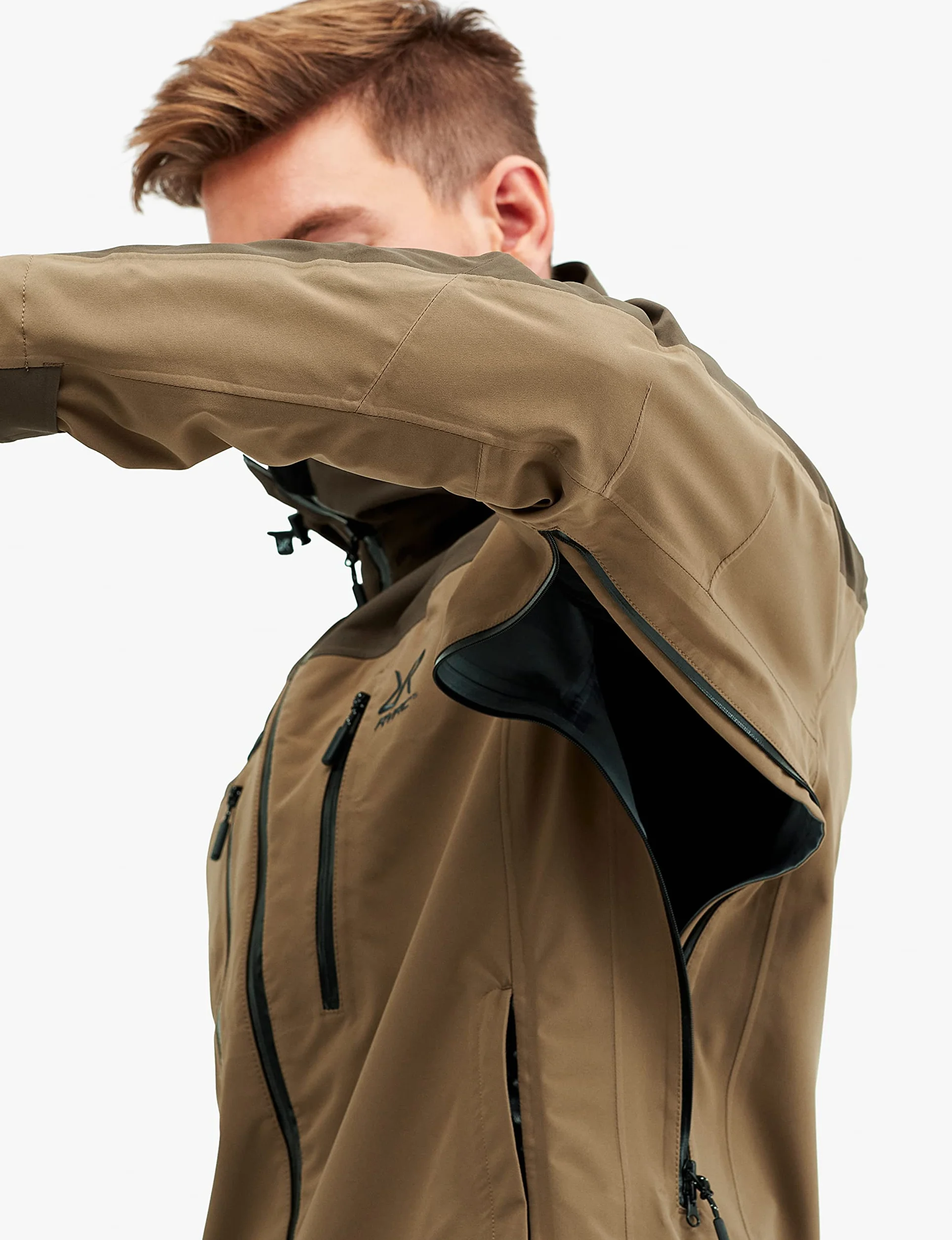 RevolutionRace Silence Proshell 3L Jacket da Uomo, Giacca da Uomo, giacca aerata e impermeabile per Trekking e altre attività all'aria aperta, Cub 3.0, M