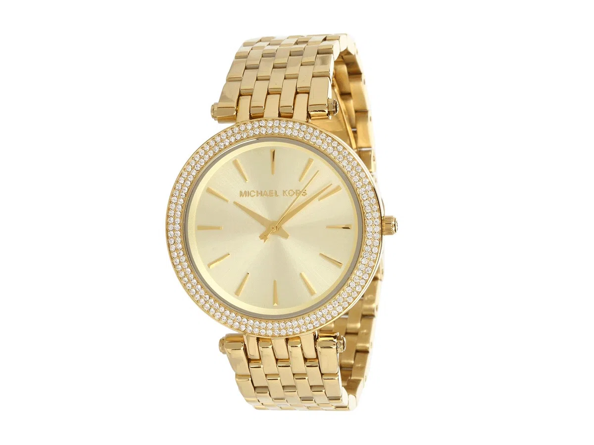 Michael Kors Orologio Darci da donna, Movimento al quarzo a tre lancette in tonalità oro con cinturino in acciaio inossidabile