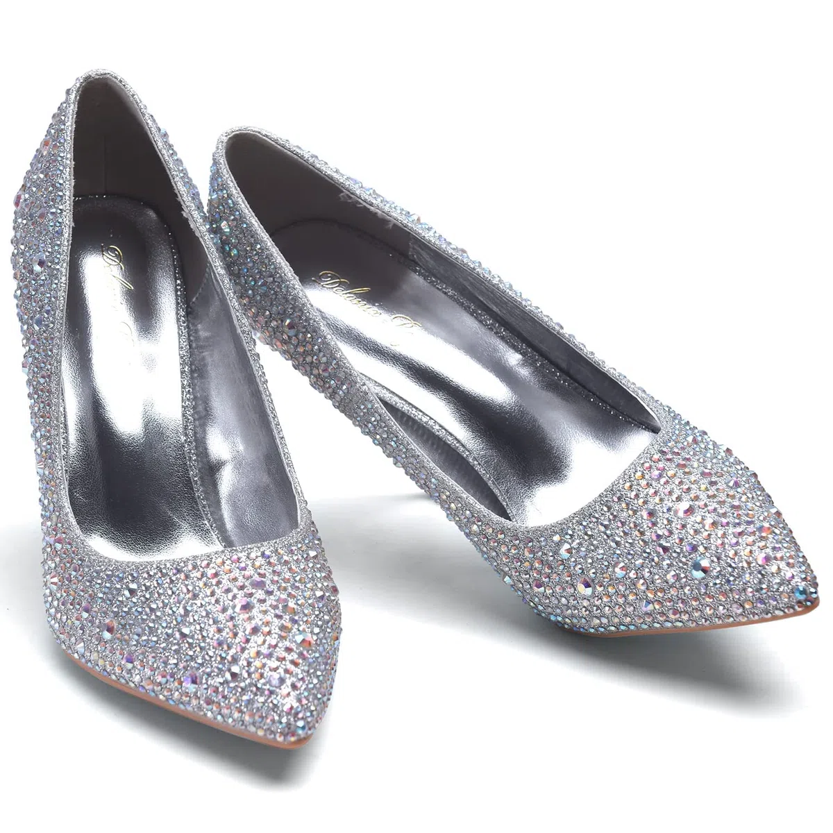 GENSHUO Scarpe Decolte Donna con Tacco a Spillo da 10 cm,Sexy Alto Tacco a Punta per Feste,Balli di Fine Anno,Matrimonio con Tacco a Spillo