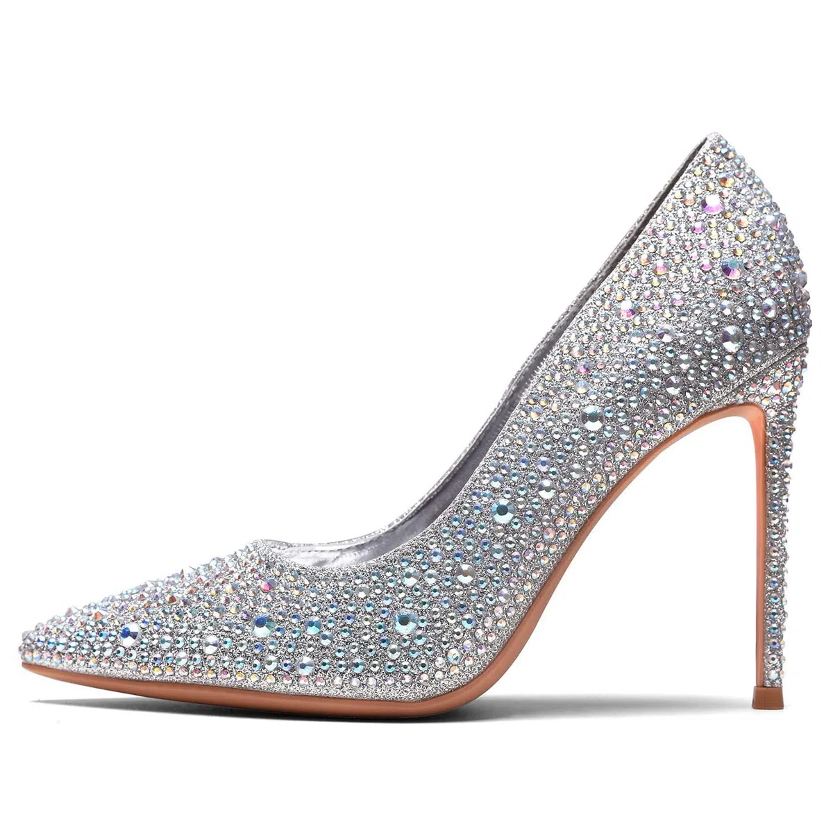 GENSHUO Scarpe Decolte Donna con Tacco a Spillo da 10 cm,Sexy Alto Tacco a Punta per Feste,Balli di Fine Anno,Matrimonio con Tacco a Spillo