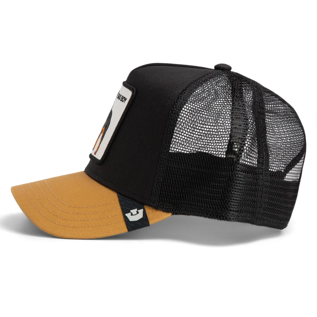 Goorin Bros. Cappello Bad Boy Trucker cap Misto Poliestere Nero/Giallo Unisex