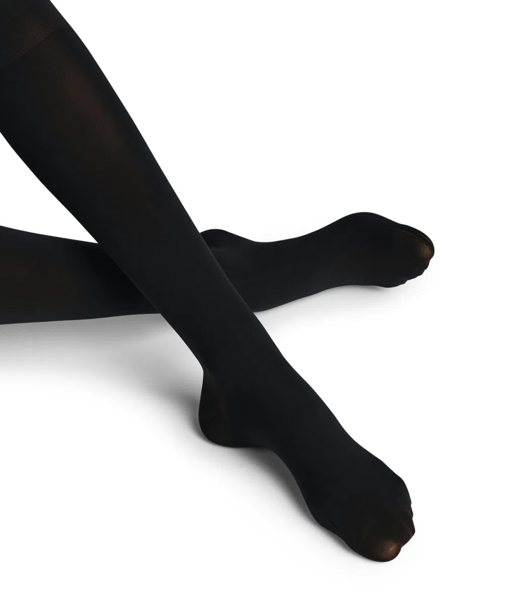 FALKE Lufthansa Travel & Comfort donna Vitalize 40 DEN calzini lunghi filo sottile morbido semi-coprenti compressione media ideali per viaggiare posizioni di seduta 1 paio