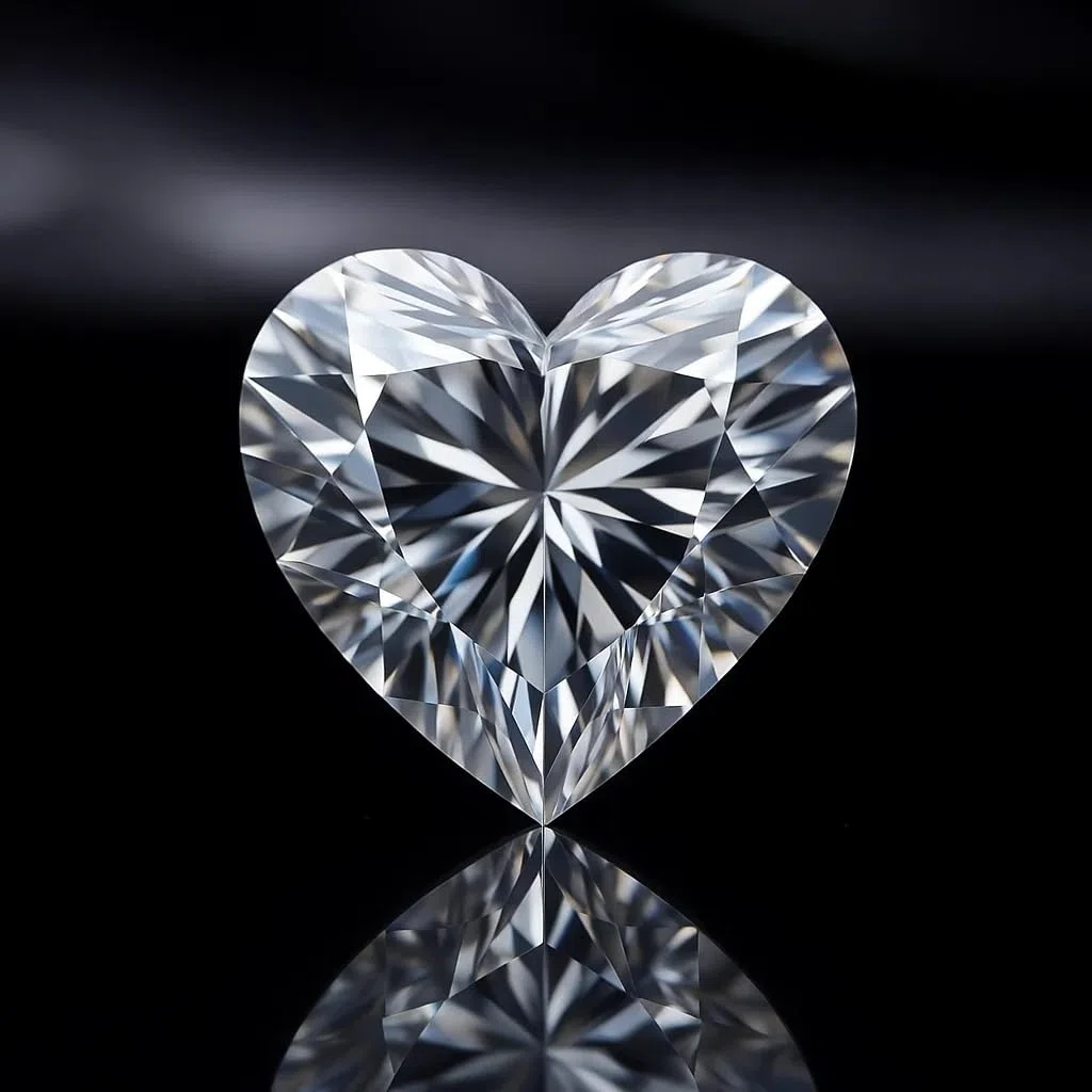 Moissanite a taglio a cuore 1 ct – VVS1 chiarezza, certificato GRA, 6.5 mm, Pietra preziosa, Moissanite