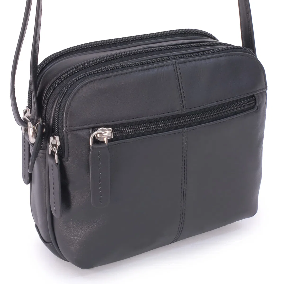 VISCONTI - Borsa a Tracolla Piccola in Vera Pelle - Borsetta Donna - Borsa a Mano con Tracolla Regolabile - 18939 Holly